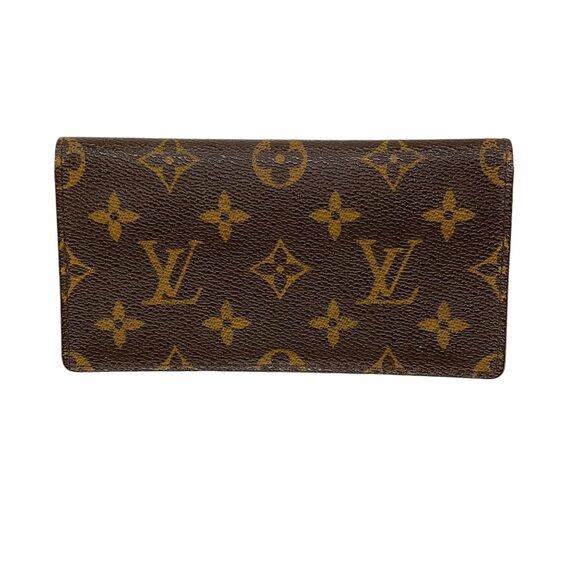 Louis Vuitton Brown Monogram Canvas Checkbook - Picture 1 of 5